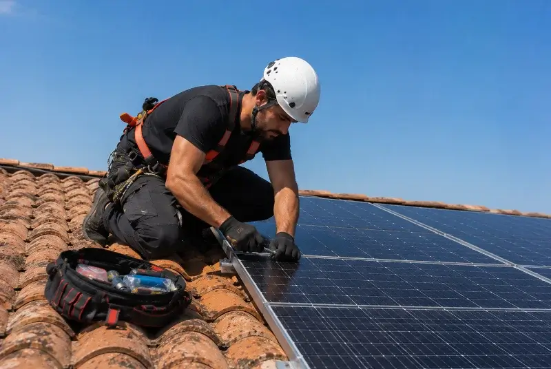 Maintenance et monitoring de panneaux solaires à Marcillé